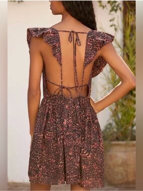 Brand New by Anthropologie Open-Back Mini Dress